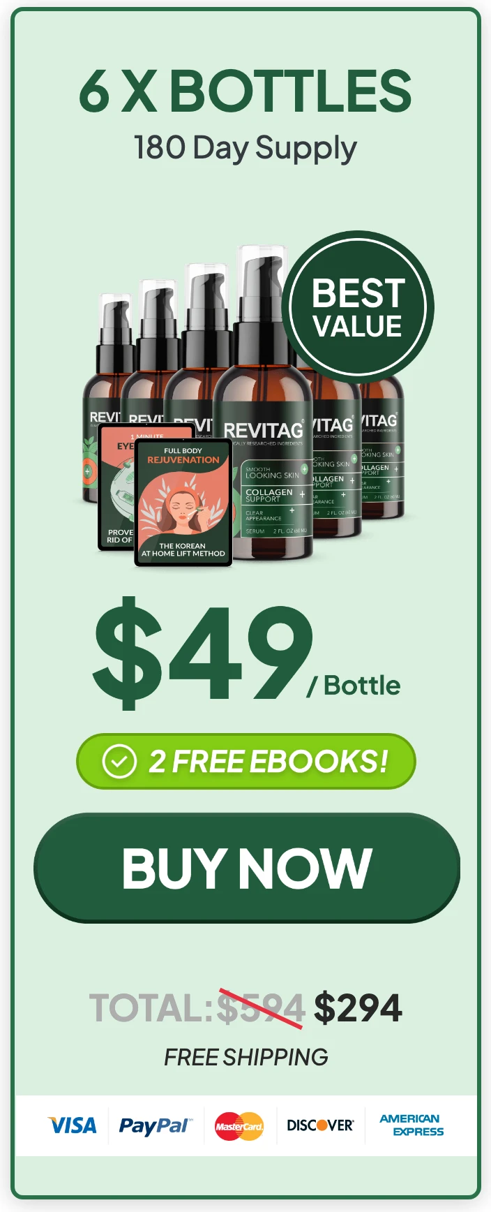 ReviTag 6 bottles